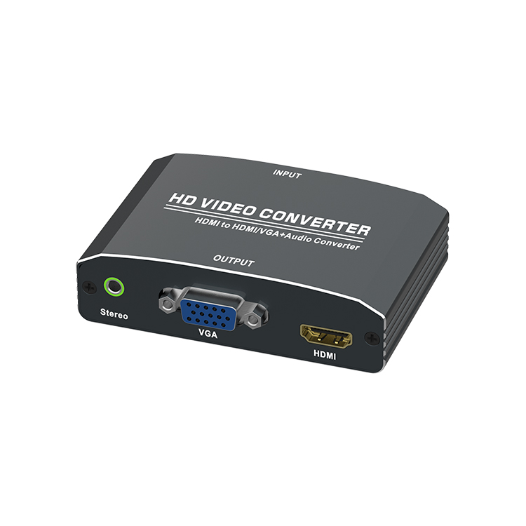 PII-632 Конвертер HDMI VGA+HDMI со звуком 3,5 мм и поддержкой 1080P