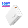 Настенное зарядное устройство USB C, PD 3.0 PPS, 100 Вт, 4-портовое быстрое зарядное устройство GaN III, тип C. Зарядная станция. Складной адаптер питания. Дорожный зарядный блок.