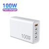 Настенное зарядное устройство USB C, PD 3.0 PPS, 100 Вт, 4-портовое быстрое зарядное устройство GaN III, тип C. Зарядная станция. Складной адаптер питания. Дорожный зарядный блок.