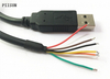 TTL-232R-3V3-WE/TTL-232R-5V-WE Кабель-переходник последовательного порта USB-TTL со встроенным контроллером, 3,3 В, 5 В, с проводным разъемом