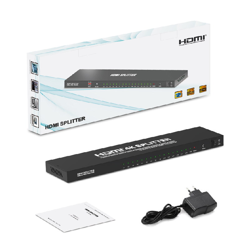 PII-116A РАЗВЕТВИТЕЛЬ HDMI 1X16: 1 ВХОД 16 ВЫХОДОВ, ULTRAHD 4K, EDID
