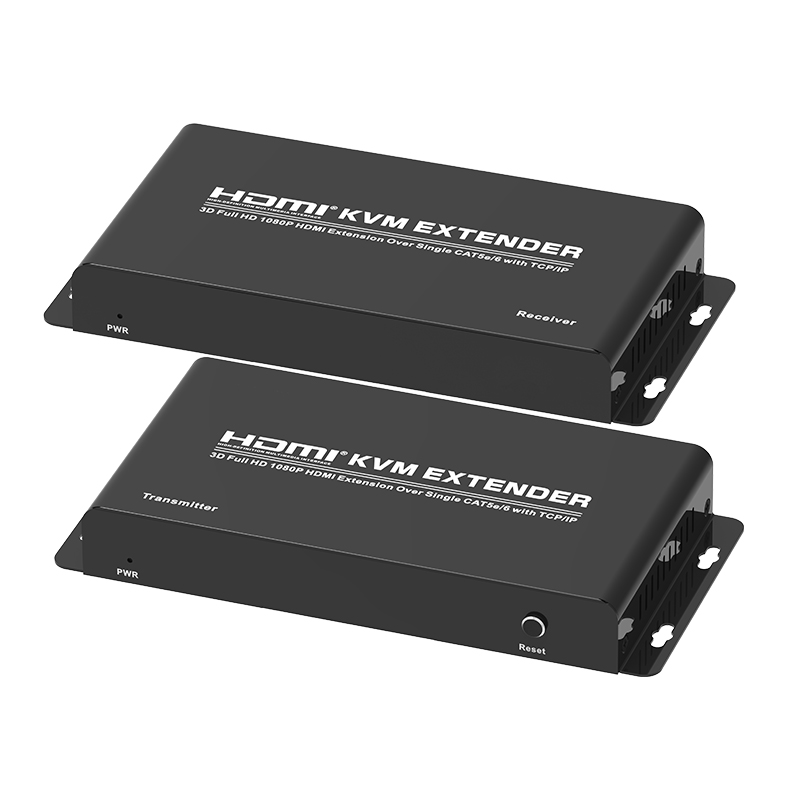 PII-51200(HDMI1.3, 200 м, KVM)Комплект удлинителя HDMI через Cat6, поддержка KVM, 4K, 60 Гц, 4:4:4, USB/IR, PoC, HDR, HDCP 2.2