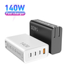 Быстрое зарядное устройство USB C, 140–165 Вт, GaN PD, зарядная станция USB C, блок-концентратор, адаптер питания для ноутбука