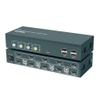 HDMI KVM-переключатель с двумя мониторами, 4 порта, 4k, 60 Гц, KVM-переключатели